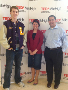 Our two exhibiting young entrepreneurs pose with CEO Rich Martinez after the event.