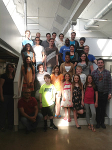 The gSchool students and all the youth business owners gather after successful presentations.