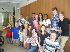 After a fun-filled Orientation meeting that involved making new friends, the group makes funny faces and poses.