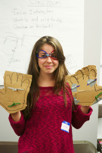 One team designed virtual gloves and glasses so students from all over the world can join one classroom.