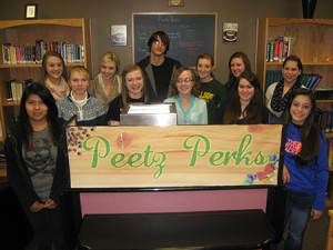 The students of Peetz Perks are open for business.