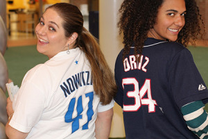 Monday was Sports themed, so our staff members wore jerseys from their favorite teams.