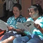 Volunteers Enjoying Paper