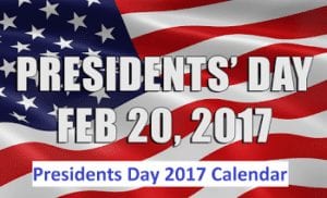 Closed for President’s Day