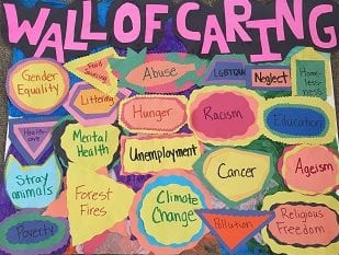Spark Change wall of caring