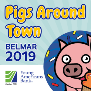 Pigs Around Town Belmar 2019 Social Media Iconography