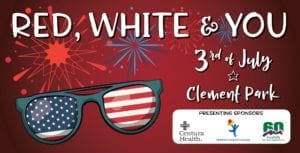Red White and You Clement Park Social Media Post