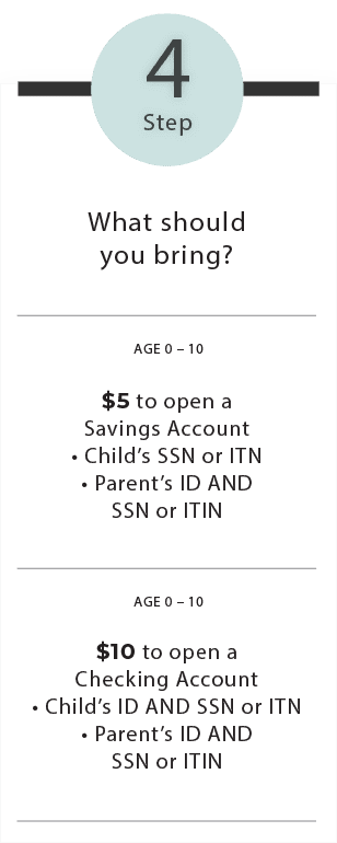 $5, Child SNN or ITN, Parent's ID and SSN or ITIN