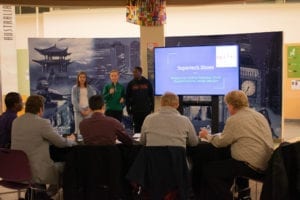 On a Thursday evening, the “best of the best” youth entrepreneurs pitched their business ideas to a panel of judges.  These 16 middle school students won top honors at their school’s Colorado Uplift  YouthBiz StartUp pitch competition, and convened for the finals to compete for the top prize: $250.  Their creativity and professionalism impressed judges and audience members alike!