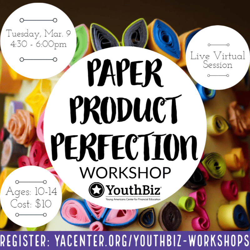 Paper Product Production Workshop with Live Virtual Lessons