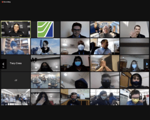 Denver Math Hops Zoom Screenshot with several participants