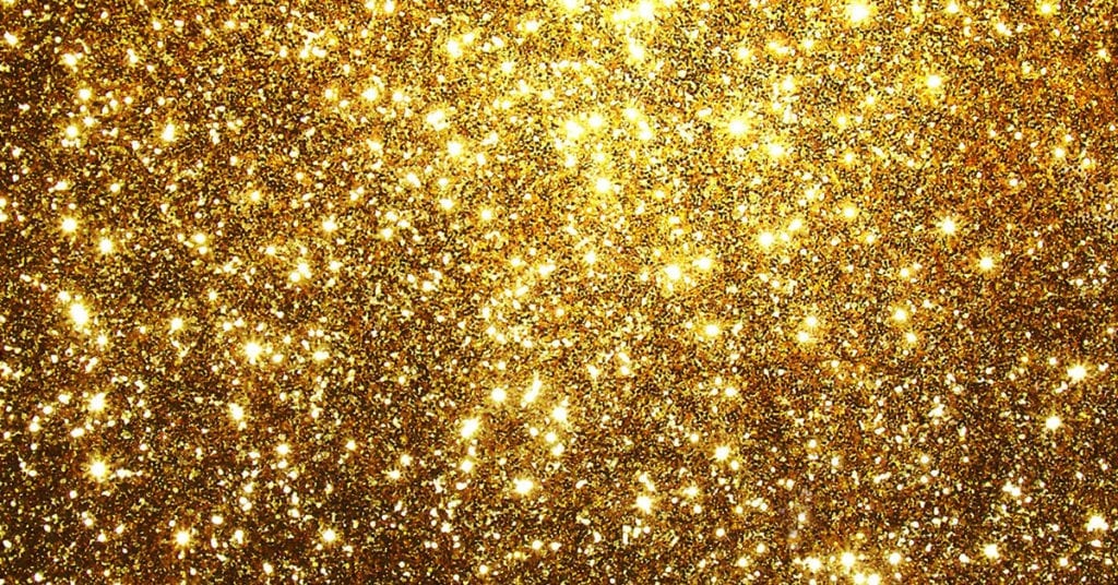Glitter Iconography with gold