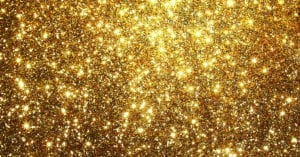Glitter Iconography with gold