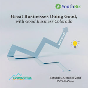 Join us for this social enterprise-themed workshop, featuring three socially minded businesses in the Denver community. Learn why running a social enterprise is good for your community, your customers, and your bottom line by interacting directly with prominent business leaders. We’ll also learn how to start your social enterprise, or incorporate socially minded actions into your existing business. All participants will earn awesome perks from Good Business Colorado to help jumpstart their own social mission.