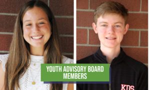 Youth Advisory Board members Angelia Akdis and Evan Stubbs